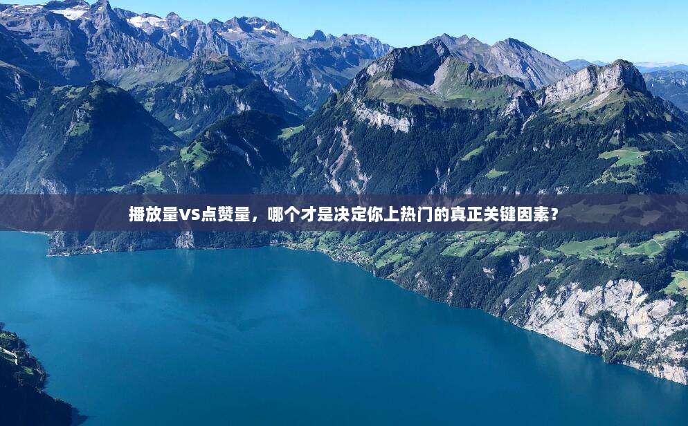 播放量VS点赞量，哪个才是决定你上热门的真正关键因素？