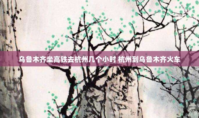 乌鲁木齐坐高铁去杭州几个小时 杭州到乌鲁木齐火车