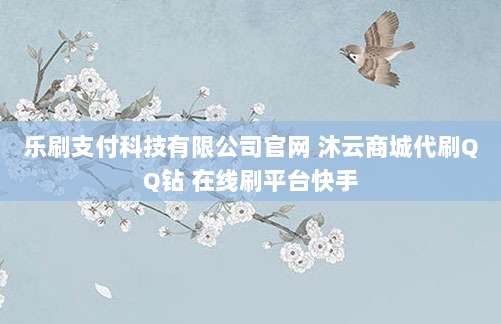 乐刷支付科技有限公司官网 沐云商城代刷QQ钻 在线刷平台快手